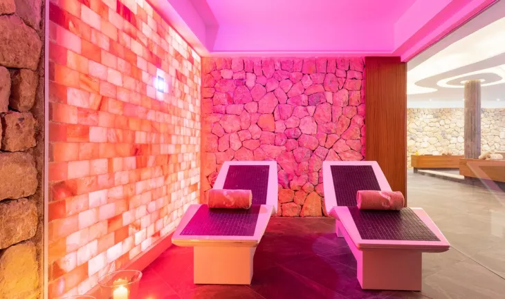 Himalayan salt room build for relief depression anxiety .