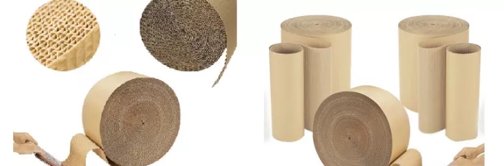 corrugated cardboard rolls