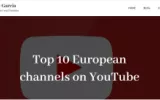 Top 10 European channels on YouTube