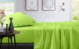 Green bed sheets