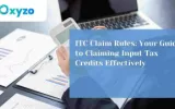 ITC Claim Rules