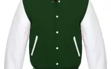 letterman jacket forest green